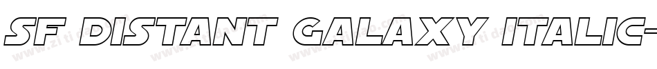SF Distant Galaxy Italic字体转换
